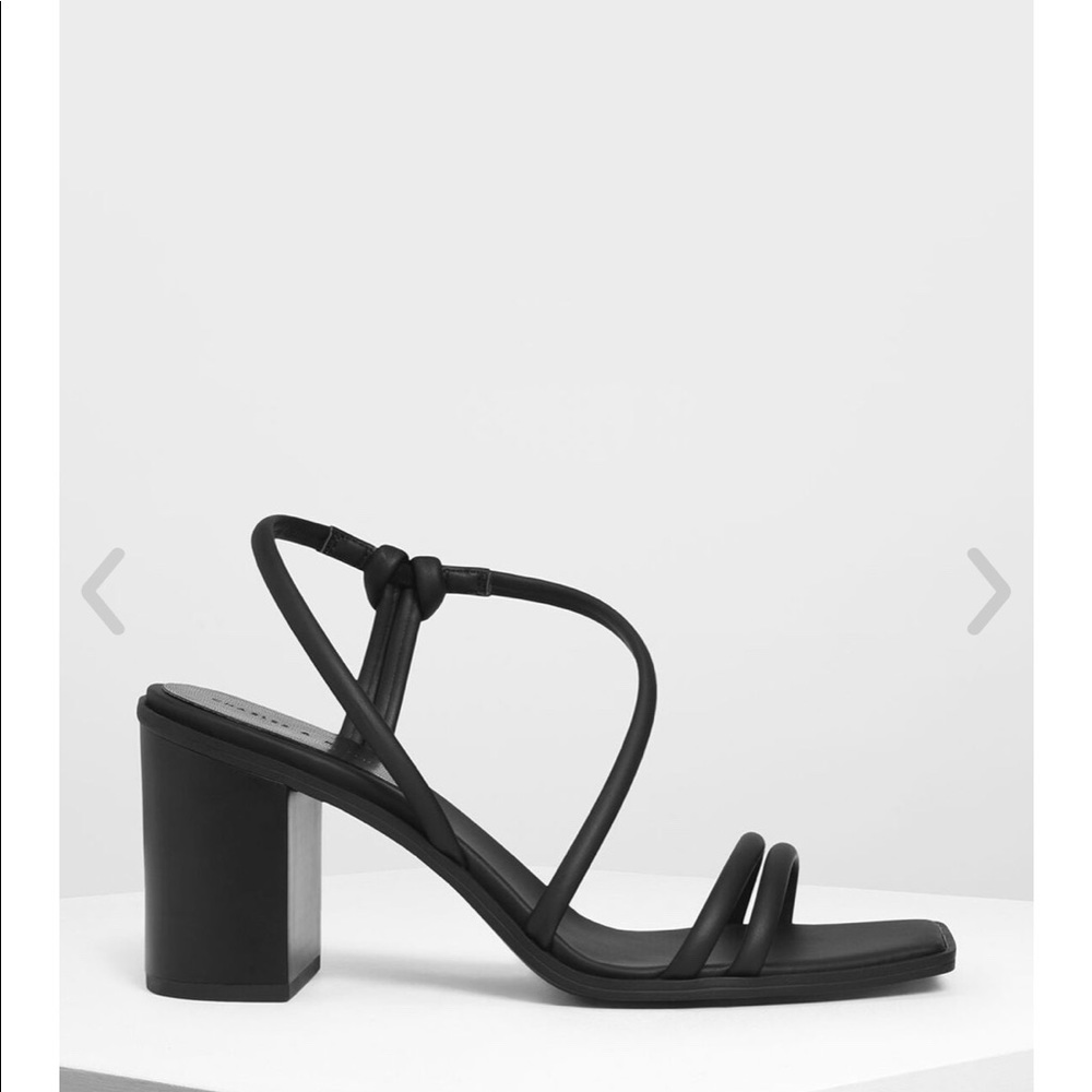 Strappy Blade Heel Mules